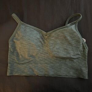 💕 Old Navy Sports Bra Size 3X Olive Green Longline